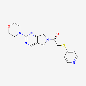 1-(2-morpholino-5H-pyrrolo[3,4-d]pyrimidin-6(7H)-yl)-2-(pyridin-4-ylthio)ethanone