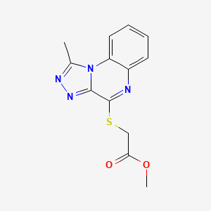 Methyl 2-[(1-methyl[1,2,4]triazolo[4,3-a]quinoxalin-4-yl)sulfanyl]acetate