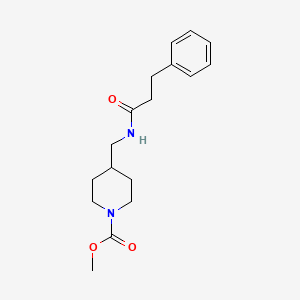 Methyl 4-((3-phenylpropanamido)methyl)piperidine-1-carboxylate