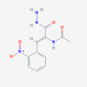 N-[(Z)-3-Hydrazinyl-1-(2-nitrophenyl)-3-oxoprop-1-en-2-yl]acetamide