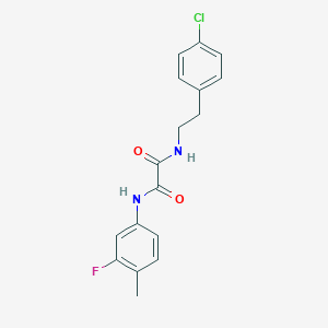 molecular formula C17H16ClFN2O2 B2754863 N1-(4-chlorophenethyl)-N2-(3-fluoro-4-methylphenyl)oxalamide CAS No. 941940-73-4