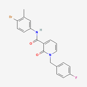 molecular formula C20H16BrFN2O2 B2754864 N-(4-bromo-3-methylphenyl)-1-(4-fluorobenzyl)-2-oxo-1,2-dihydropyridine-3-carboxamide CAS No. 1005300-33-3