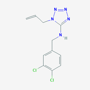 molecular formula C11H11Cl2N5 B275487 N-(3,4-dichlorobenzyl)-1-(prop-2-en-1-yl)-1H-tetrazol-5-amine 