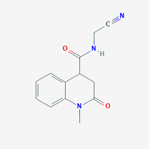 N-(Cyanomethyl)-1-methyl-2-oxo-3,4-dihydroquinoline-4-carboxamide