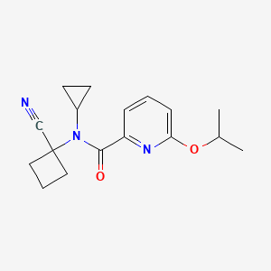 N-(1-Cyanocyclobutyl)-N-cyclopropyl-6-propan-2-yloxypyridine-2-carboxamide