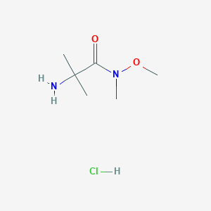 2-Amino-N-methoxy-N,2-dimethylpropanamide;hydrochloride