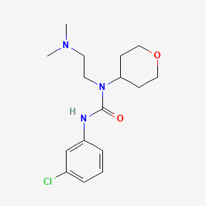 molecular formula C16H24ClN3O2 B2754896 3-(3-chlorophenyl)-1-(2-(dimethylamino)ethyl)-1-(tetrahydro-2H-pyran-4-yl)urea CAS No. 1797597-53-5