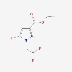 Ethyl 1-(2,2-difluoroethyl)-5-iodopyrazole-3-carboxylate