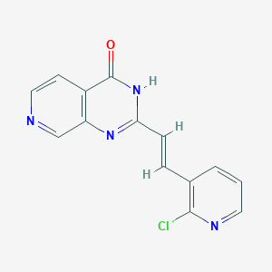 2-[(E)-2-(2-Chloropyridin-3-YL)ethenyl]-3H-pyrido[3,4-D]pyrimidin-4-one