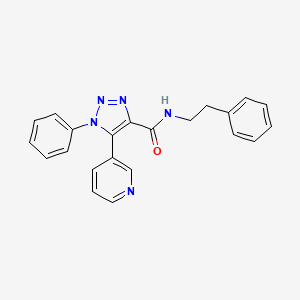 1-phenyl-N-(2-phenylethyl)-5-pyridin-3-yl-1H-1,2,3-triazole-4-carboxamide