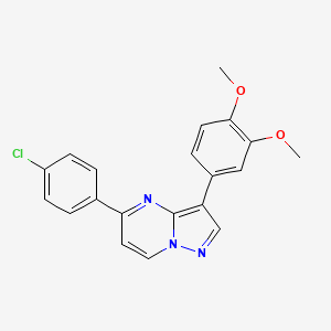 5-(4-Chlorophenyl)-3-(3,4-dimethoxyphenyl)pyrazolo[1,5-a]pyrimidine
