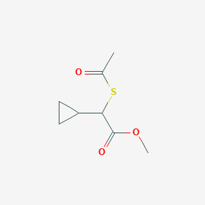 molecular formula C8H12O3S B2754921 Methyl 2-acetylsulfanyl-2-cyclopropylacetate CAS No. 2309463-53-2