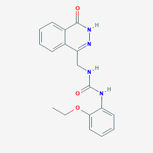 molecular formula C18H18N4O3 B2754922 1-(2-ethoxyphenyl)-3-[(4-oxo-3H-phthalazin-1-yl)methyl]urea CAS No. 899745-98-3