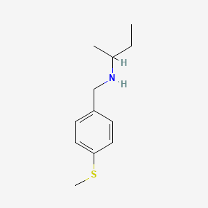 molecular formula C12H19NS B2754936 (丁基)({[4-(甲基磺酰基)苯基]甲基})胺 CAS No. 893590-59-5