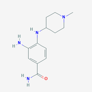3-Amino-4-[(1-methylpiperidin-4-yl)amino]benzamide