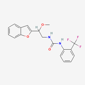 1-(2-(Benzofuran-2-yl)-2-methoxyethyl)-3-(2-(trifluoromethyl)phenyl)urea