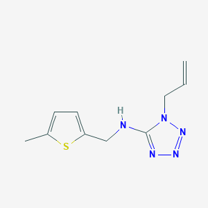 N-[(5-methylthiophen-2-yl)methyl]-1-(prop-2-en-1-yl)-1H-tetrazol-5-amine