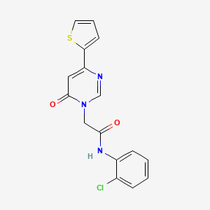 N-(2-chlorophenyl)-2-(6-oxo-4-(thiophen-2-yl)pyrimidin-1(6H)-yl)acetamide