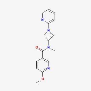 6-Methoxy-N-methyl-N-(1-pyridin-2-ylazetidin-3-yl)pyridine-3-carboxamide
