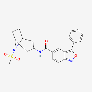 N-(8-(methylsulfonyl)-8-azabicyclo[3.2.1]octan-3-yl)-3-phenylbenzo[c]isoxazole-5-carboxamide