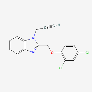 2-[(2,4-Dichlorophenoxy)methyl]-1-prop-2-ynylbenzimidazole
