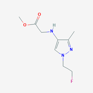 Methyl 2-[[1-(2-fluoroethyl)-3-methylpyrazol-4-yl]amino]acetate
