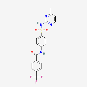 N-[4-[(4-methylpyrimidin-2-yl)sulfamoyl]phenyl]-4-(trifluoromethyl)benzamide
