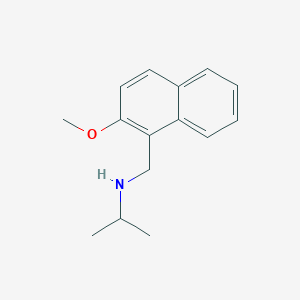 molecular formula C15H19NO B275499 N-[(2-methoxynaphthalen-1-yl)methyl]propan-2-amine 