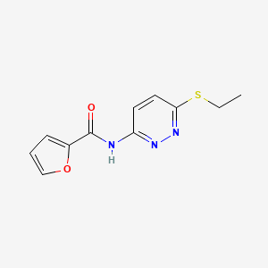 molecular formula C11H11N3O2S B2754990 N-(6-(乙硫基)吡啶并[3,2-d]嘧啶-3-基)呋喃-2-甲酰胺 CAS No. 1021061-30-2