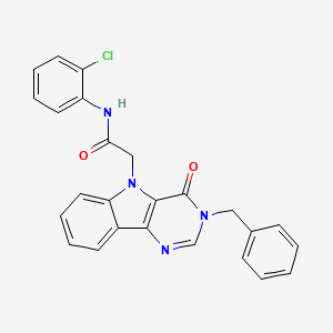 2-(3-benzyl-4-oxo-3H-pyrimido[5,4-b]indol-5(4H)-yl)-N-(2-chlorophenyl)acetamide