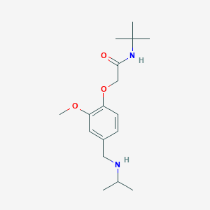 N-tert-butyl-2-{2-methoxy-4-[(propan-2-ylamino)methyl]phenoxy}acetamide