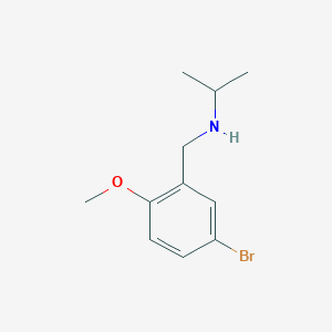 molecular formula C11H16BrNO B275503 N-(5-bromo-2-methoxybenzyl)propan-2-amine 