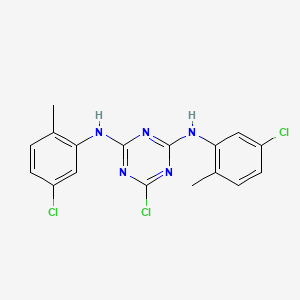 6-chloro-N,N'-bis(5-chloro-2-methylphenyl)-1,3,5-triazine-2,4-diamine
