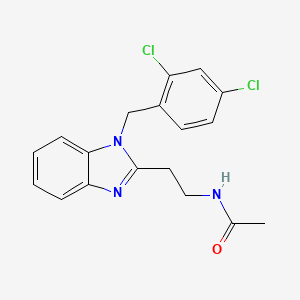N-[2-[1-[(2,4-dichlorophenyl)methyl]benzimidazol-2-yl]ethyl]acetamide