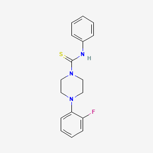 molecular formula C17H18FN3S B2755049 4-(2-fluorophenyl)-N-phenylpiperazine-1-carbothioamide CAS No. 356575-57-0