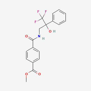 Methyl 4-((3,3,3-trifluoro-2-hydroxy-2-phenylpropyl)carbamoyl)benzoate