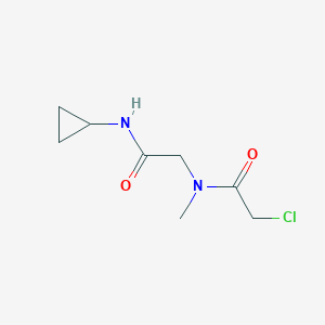 2-[(2-chloroacetyl)-methylamino]-N-cyclopropylacetamide