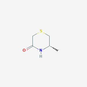 molecular formula C5H9NOS B2755060 (5S)-5-methylthiomorpholin-3-one CAS No. 2380559-55-5