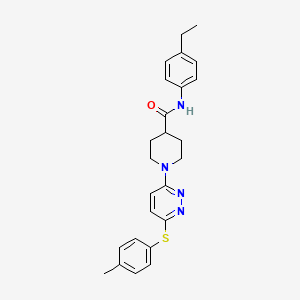 N-(4-ethylphenyl)-1-(6-(p-tolylthio)pyridazin-3-yl)piperidine-4-carboxamide
