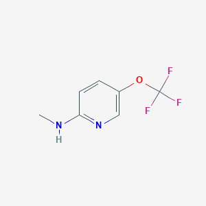 molecular formula C7H7F3N2O B2755077 N-Methyl-5-(trifluoromethoxy)pyridin-2-amine CAS No. 1864596-06-4