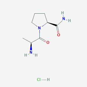 molecular formula C8H16ClN3O2 B2755079 H-Ala-Pro-Nh2 HCl CAS No. 76399-73-0