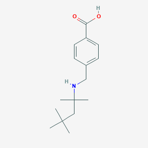molecular formula C16H25NO2 B275508 4-{[(2,4,4-Trimethylpentan-2-yl)amino]methyl}benzoic acid 