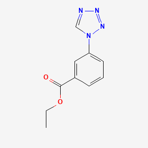 molecular formula C10H10N4O2 B2755082 ethyl 3-(1H-tetrazol-1-yl)benzoate CAS No. 168618-33-5