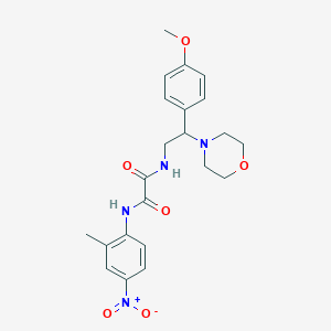 molecular formula C22H26N4O6 B2755085 N1-(2-(4-methoxyphenyl)-2-morpholinoethyl)-N2-(2-methyl-4-nitrophenyl)oxalamide CAS No. 941871-68-7