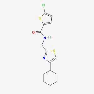 5-chloro-N-((4-cyclohexylthiazol-2-yl)methyl)thiophene-2-carboxamide