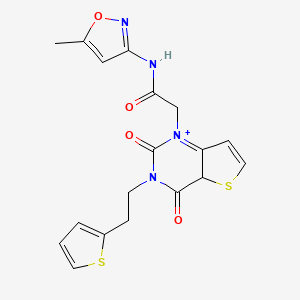 2-{2,4-dioxo-3-[2-(thiophen-2-yl)ethyl]-1H,2H,3H,4H-thieno[3,2-d]pyrimidin-1-yl}-N-(5-methyl-1,2-oxazol-3-yl)acetamide