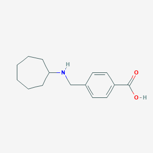 4-[(Cycloheptylamino)methyl]benzoic acid