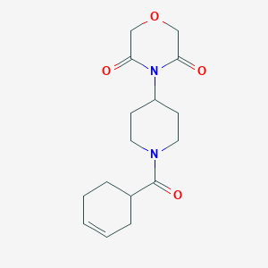 4-(1-(Cyclohex-3-enecarbonyl)piperidin-4-yl)morpholine-3,5-dione