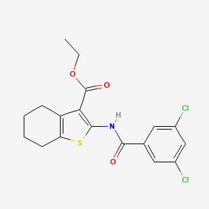 Ethyl 2-(3,5-dichlorobenzamido)-4,5,6,7-tetrahydrobenzo[b]thiophene-3-carboxylate