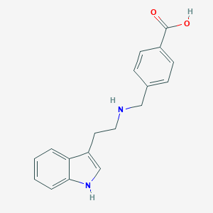 molecular formula C18H18N2O2 B275511 4-({[2-(1H-indol-3-yl)ethyl]amino}methyl)benzoic acid 